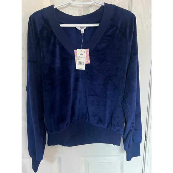 Ascot & Hart Target Collab - Velour V Neck Sweater size XXS NWT TOP ONLY - Picture 3 of 8